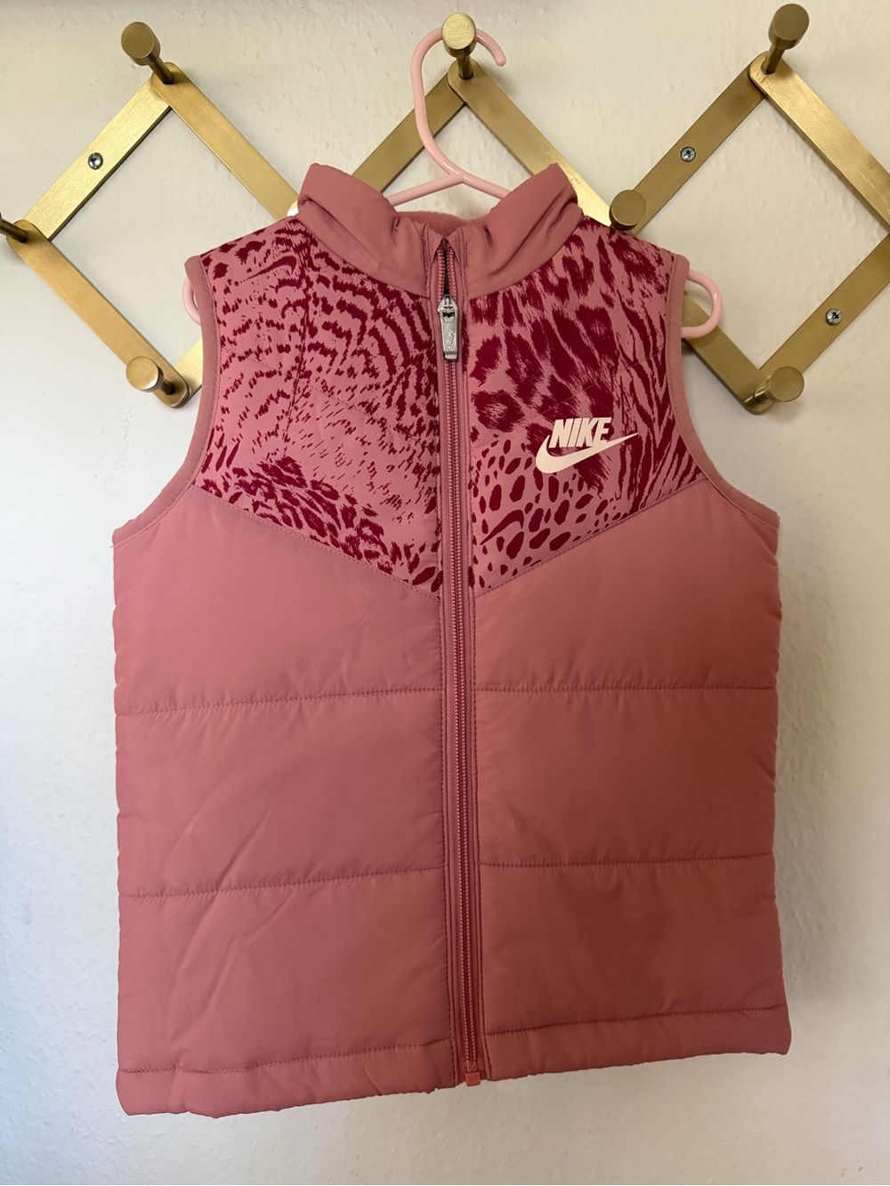 Girl’s pink Nike Puffer Vest